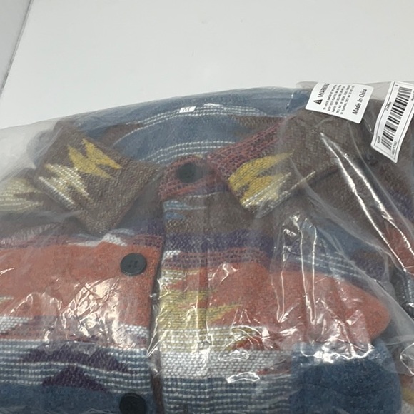 NIP men’s flannel feel button down shirt jacket, size M - Picture 9 of 10